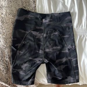 Athleta Camo Biker Shorts
